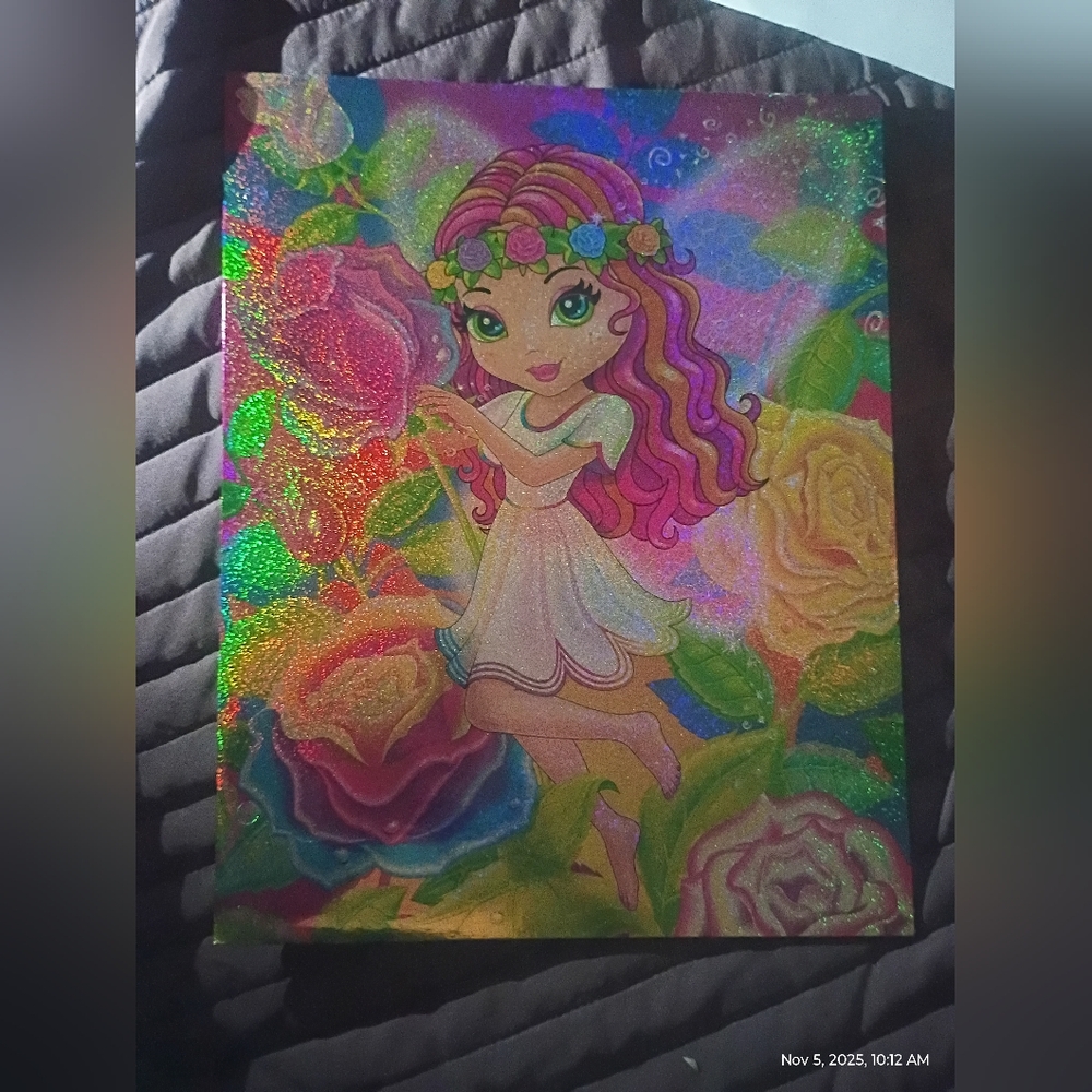 Lisa Frank Colorful Fairy Binder